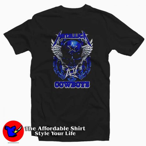 Metallica Dallas Cowboys Funny Tshirt 500x500 Metallica Dallas Cowboys Funny Unisex T shirt On Sale