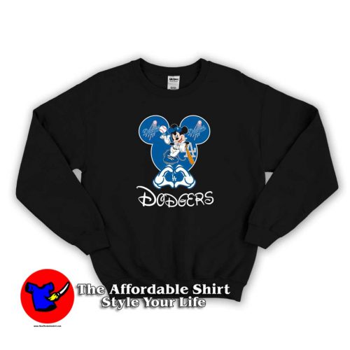 Mickey Mouse Loves Los Angeles Dodgers Sweater 500x500 Mickey Mouse Loves Los Angeles Dodgers Sweatshirt On Sale