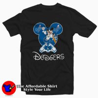 Mickey Mouse Loves Los Angeles Dodgers Tshirt