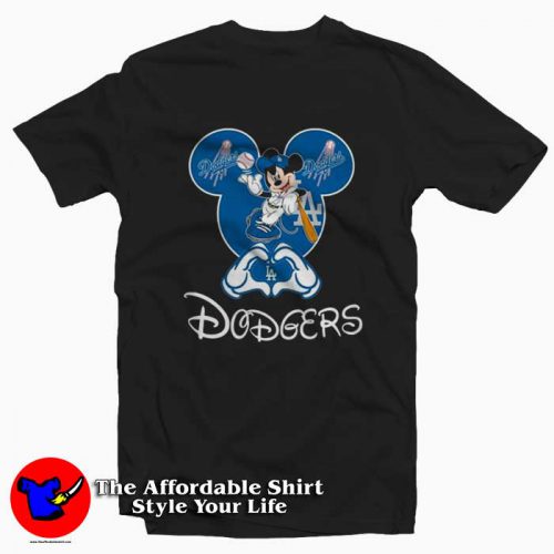 Mickey Mouse Loves Los Angeles Dodgers Tshirt 500x500 Mickey Mouse Loves Los Angeles Dodgers T shirt On Sale