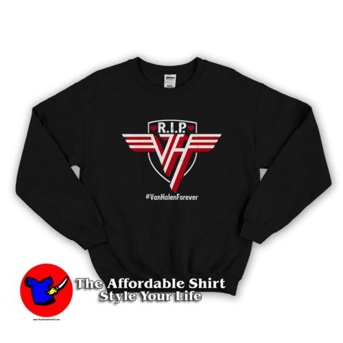 Rip Eddie Van Halen Forever Logo Sweater 500x500 Rip Eddie Van Halen Forever Logo Sweatshirt On Sale