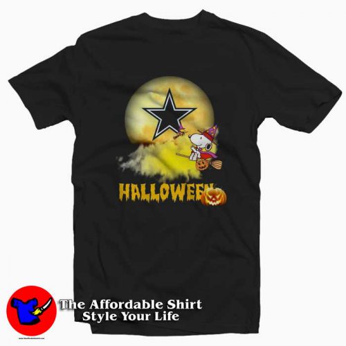 Snoopy Halloween Flying Dallas Cowboys Tshirt 500x500 Snoopy Halloween Flying Dallas Cowboys T shirt On Sale