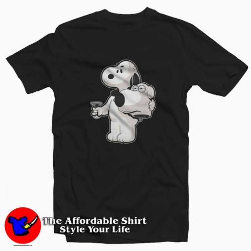 Snoopy x Brian Family Guy Mashup Custom Tshirt 500x500 Snoopy x Brian Family Guy Custom T shirt On Sale