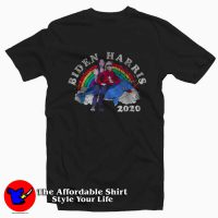 Biden Kamala Riding Narwhal Rainbow Tshirt