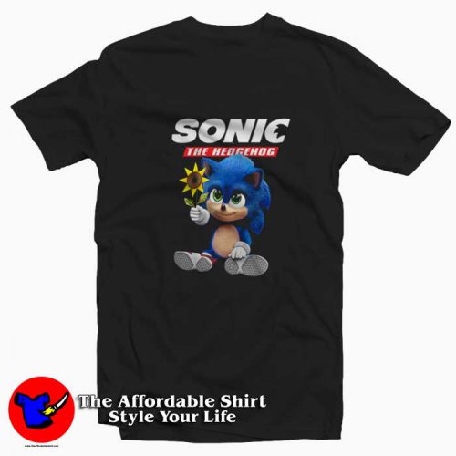 Cute Baby Sonic The Hedgehog Movie Tshirt 500x500 Cute Baby Sonic The Hedgehog Movie T shirt On Sale