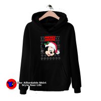 Cute Mickey Mouse Santa Christmas Hoodie