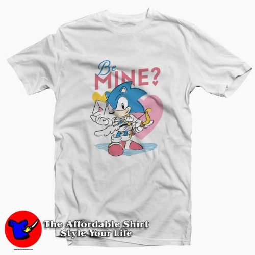 Cute Sonic Be Mine Cupid Funny Tshirt 500x500 Cute Sonic Be Mine Cupid Funny T shirt On Sale