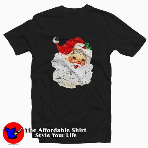 Distressed Vintage Santa Claus Unisex Tshirt 500x500 Distressed Vintage Santa Claus Unisex T shirt On Sale