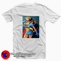 Funny Batgirl Grab Boobs Sexy Supergirl Tshirt