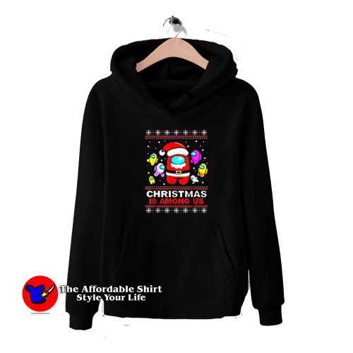 Funny Christmas Game Among Us Hoodie 500x500 Funny Christmas Game Among Us Hoodie On Sale