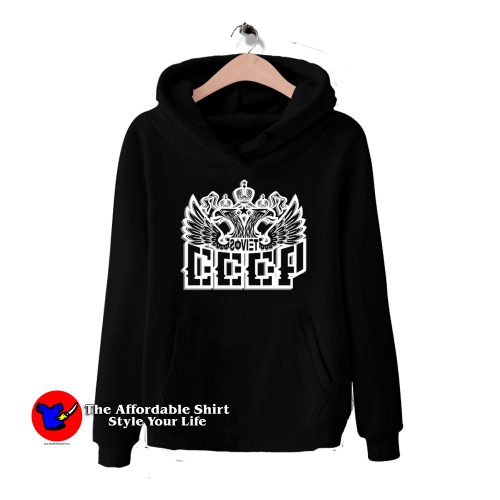 Hoodie 500x500 Tovaritch Noir CCCP Logo Unisex Hoodie On Sale