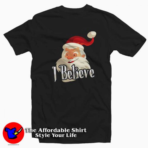 I Believe Santa TShirt T Shirt Tee Christmas Tshirt 500x500 I Believe Santa Christmas Unisex T shirt On Sale