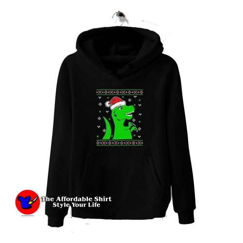 Jurassic Christmas Green Dino Unisex Hoodie 500x500 Jurassic Christmas Green Dino Unisex Hoodie On Sale