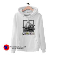 Kurt Cobain Black & White Guitar Photo Hoodie