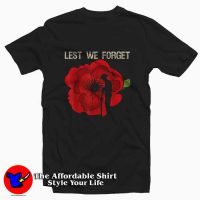 Lest We Forget Veterans Day Remembrance Tshirt