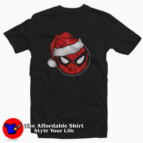 Marvel Christmas Spider Man Santa Hat Tshirt 500x500 Marvel Christmas Spider Man Santa Hat T shirt On Sale