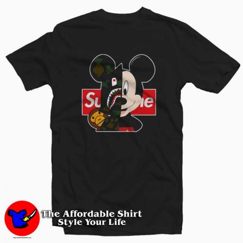 Mickey Mouse Disney Cartoon Camuflage Tshirt 500x500 Mickey Mouse Disney Cartoon Camuflage T shirt On Sale