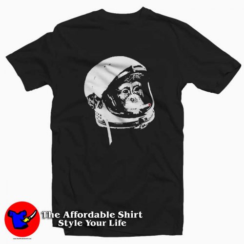 Nasa Monkey Smoking Astronaut Space Tshirt 500x500 Nasa Monkey Smoking Astronaut Space T shirt On Sale