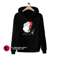 Peanuts Snoopy Woodstock Antlers Santa Hoodie