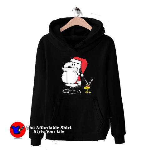 Peanuts Snoopy Woodstock Antlers Santa Hoodie 500x500 Peanuts Snoopy Woodstock Antlers Santa Hoodie On Sale