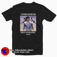 Rip Diego Maradona Legend Football T-shirt