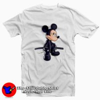 Samurai Mickey Mouse Cartoon Character T-shirt