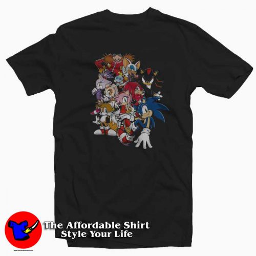 Sonic Cast Friends Ultimate power Tshirt 500x500 Sonic Cast & Friends Ultimate Power T shirt On Sale