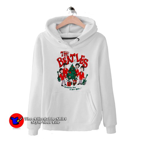 The Beatles Christmas Cartoon Retro Hoodie 500x500 The Beatles Christmas Cartoon Retro Hoodie On Sale