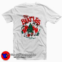 The Beatles Christmas Cartoon Retro T-shirt