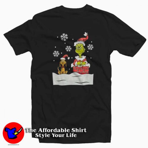 The Grinch And Dog Stole Christmas Funny Tshirt 500x500 The Grinch And Dog Stole Christmas Funny T shirt On Sale