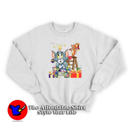 Tom Jerry Cartoon Vintage Christmas Sweater 500x500 Tom Jerry Cartoon Vintage Christmas Sweatshirt On Sale