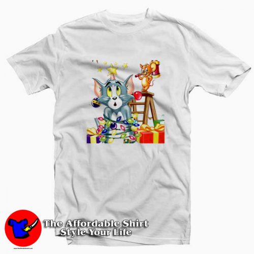 Tom Jerry Cartoon Vintage Christmas Tshirt 500x500 Tom Jerry Cartoon Vintage Christmas T shirt On Sale