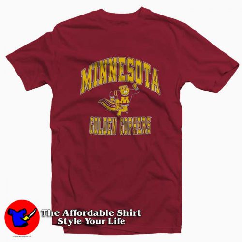 Vintage Minnesota Golden Gophers Tshirt 500x500 Vintage Minnesota Golden Gophers T shirt On Sale