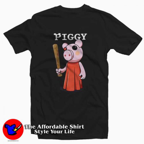 Baseball Bat Piggy Character Unisex Tshirt 500x500 Baseball Bat Piggy Character Unisex T shirt On Sale