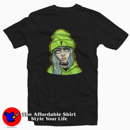 Billie Eilish Fan Art Trap Music Funny Unisex Tshirt 500x500 Billie Eilish Fan Art Trap Music Funny T shirt On Sale