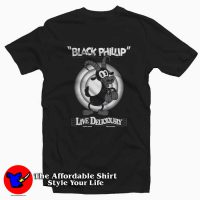 Black Phillip From The Witch Horror Cartoon T-shirt