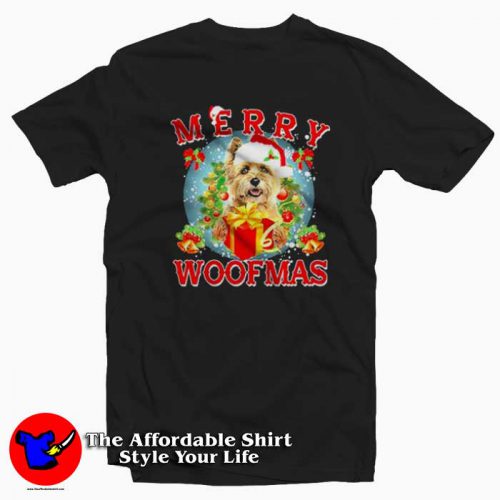 Cairn Terrier Merry Woofmas Christmas Tshirt 500x500 Cairn Terrier Merry Woofmas Christmas T shirt On Sale