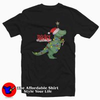 Christmas Tree T-Rex Funny Parody T-shirt