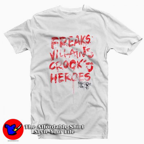 DC Comics Suicide Squad Freaks Villains Hoodie Tshirt 500x500 DC Comics Suicide Squad Freaks Villains T shirt On Sale