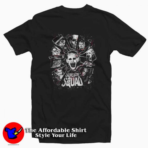 DC Comics Suicide Squad Group Unisex Tshirt 500x500 DC Comics Suicide Squad Group Unisex T shirt On Sale