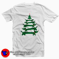 Funny Dachshund Christmas Tree Unisex T-shirt