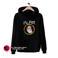 Hail Metal Santa Rock Pentagram Devil Funny Hoodie