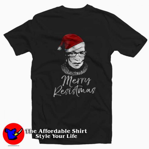 Merry Resistmas Ruth Bader Ginsburg Tshirt 500x500 Merry Resistmas Ruth Bader Ginsburg T shirt On Sale