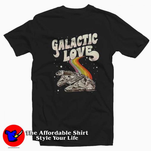 Millennium Falcon Galactic Love Unisex Tshirt 500x500 Millennium Falcon Galactic Love Unisex T shirt On Sale