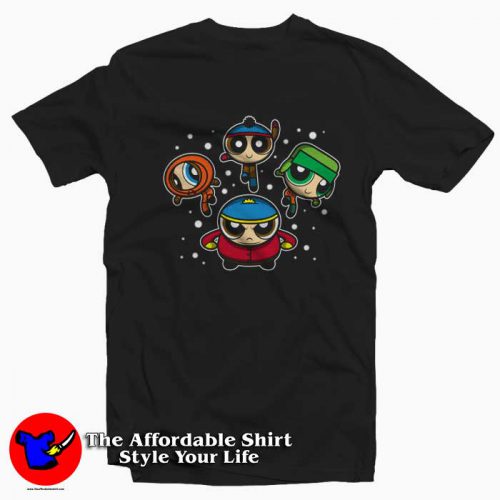 Park Boys South Park x The Powerpuff Girls Tshirt 500x500 Park Boys South Park x The Powerpuff Girls T shirt On Sale