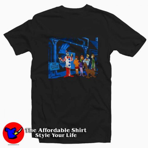 Scooby Doo Meets Captain Spaulding Tshirt 1 500x500 Scooby Doo and Captain Spaulding T shirt On Sale