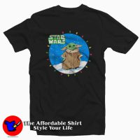 Star Wars Yoda Mandalorian Lights Christmas Tshirt