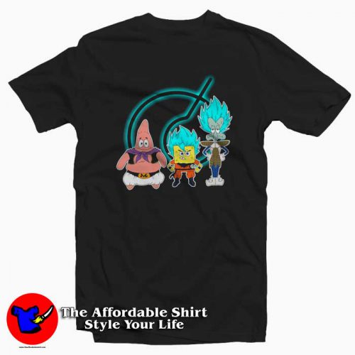 Super Saiyan SpongeBob Patrick Funny Tshirt 500x500 Super Saiyan SpongeBob Patrick Funny T shirt On Sale