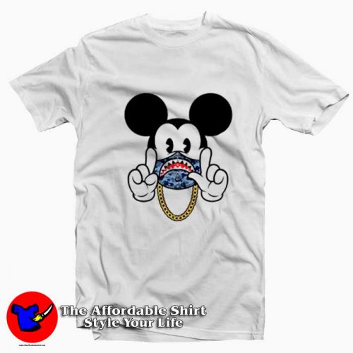 Bape X Mickey Gang Parody Unisex T Shirt 500x500 Bape X Mickey Gang Parody Unisex T shirt On Sale