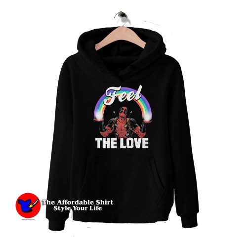 Deadpool Feel The Love Marvel Comics Hoodie 500x500 Deadpool Feel The Love Marvel Comics Hoodie On Sale